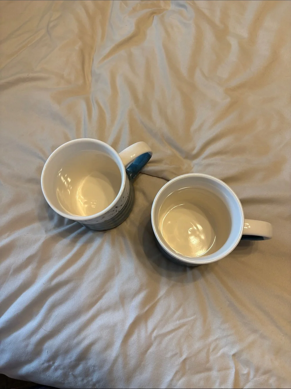 Ceramic Constellation Accent Mug in Teal and White